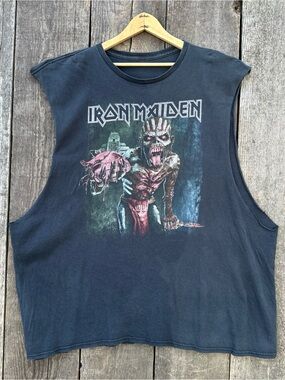 Iron Maiden 2016 Book of Souls World Tour Merch Sleeveless Muscle Tee 3-4XL